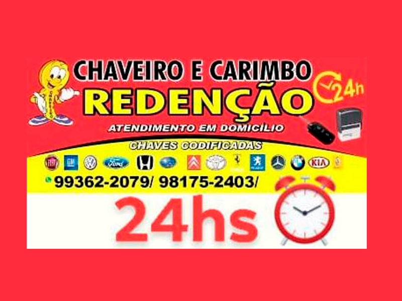 CHAVEIROS E CARIMBOS REDENÇÃO