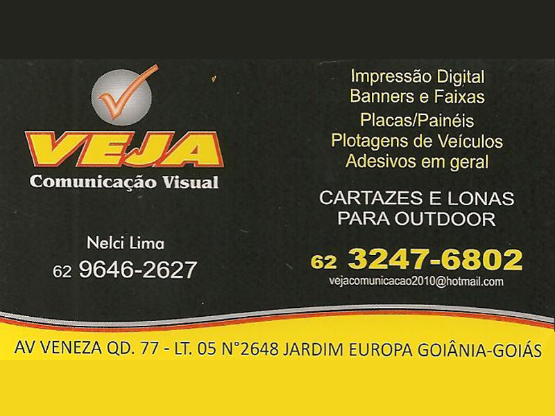 Logo de VEJA COMUNICAÇÃO VISUAL