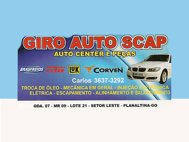 Logo de GIRO AUTO SCAP AUTO CENTER E PEÇAS