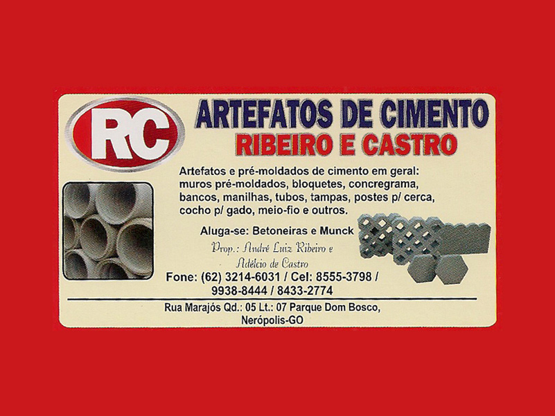 Logo de ARTEFATOS DE CIMENTO RIBEIRO E CASTRO