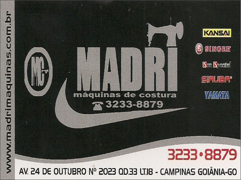 Logo de MADRI MÁQUINHAS DE COSTURA