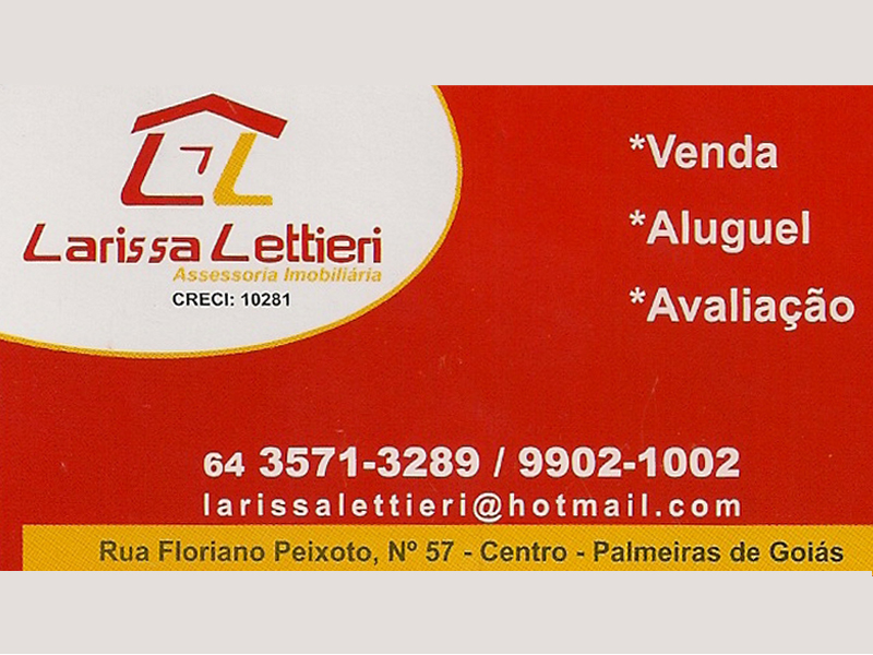 Logo de LARISSA LETTIERI ASSESSORIA IMOBILIÁRIA