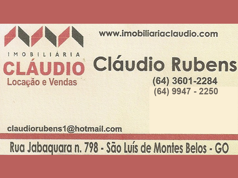 Logo de IMOBILIARIA CLÁUDIO LOCAÇÃO E VENDAS