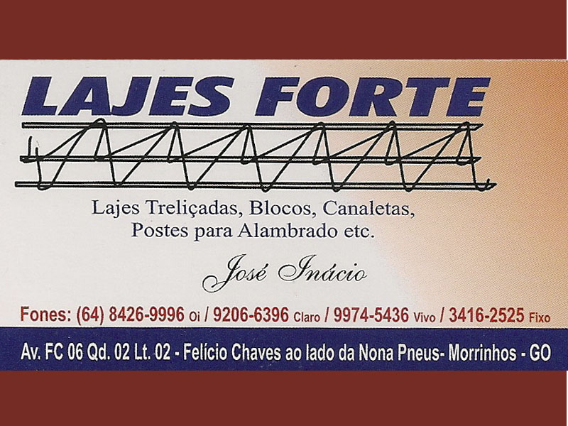 Logo de LAJES FORTE