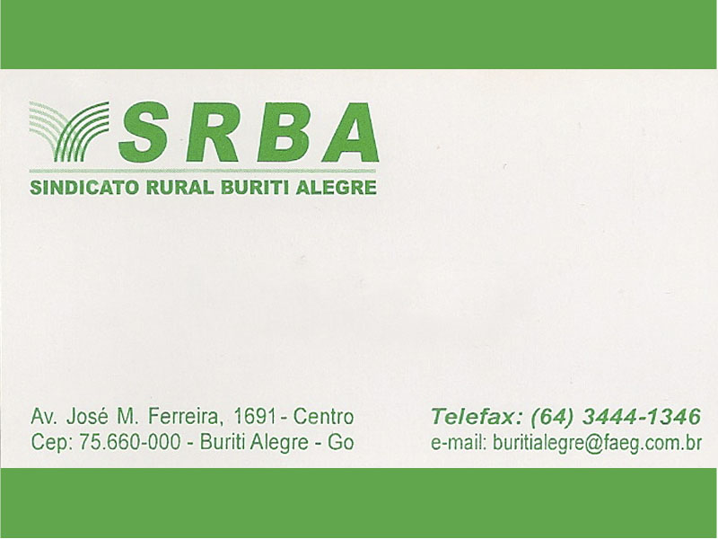 Logo de SINDICATO RURAL DE BURITI ALEGRE