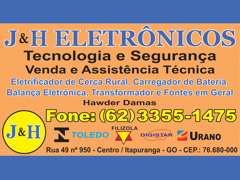 Logo de J & H ELETRÔNICOS