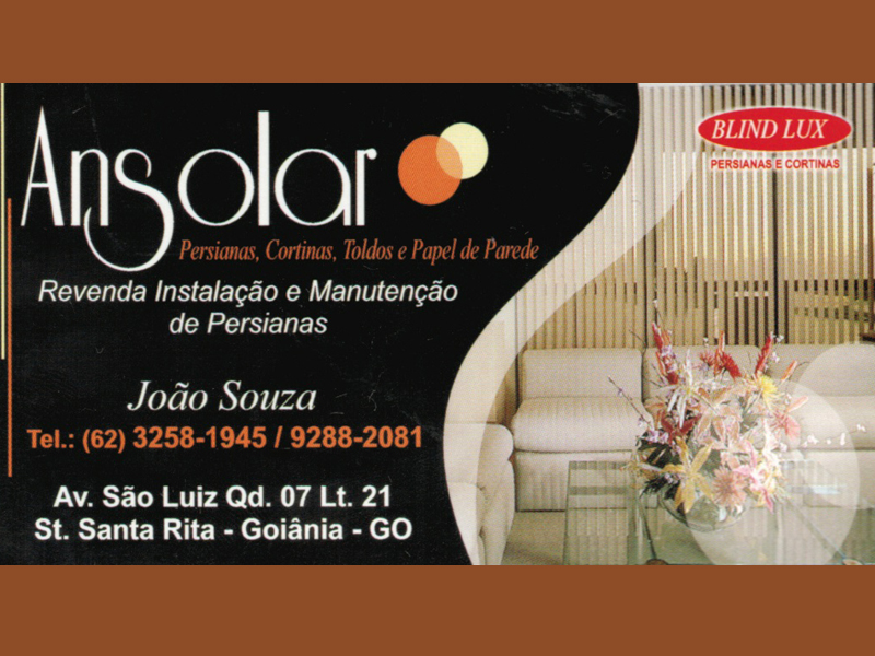 Logo de ANSOLAR PERSIANAS E CORTINAS