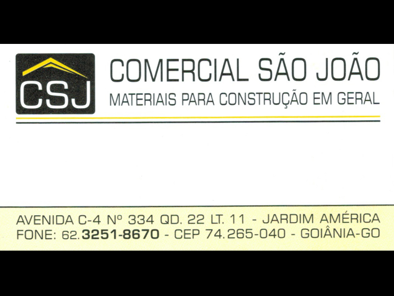 Logo de COMERCIAL SÃO JOÃO